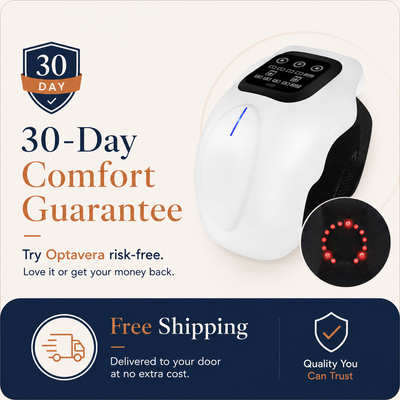 Product with 30-day comfort guarantee and free shipping offer on a white background